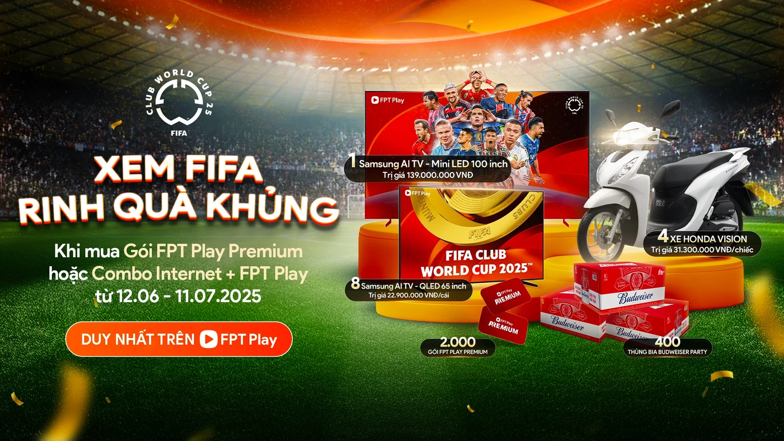 Hướng Dẫn Xem World Cup Trên FPT Play: Thăng hoa cùng nhịp đập bóng đá 2026