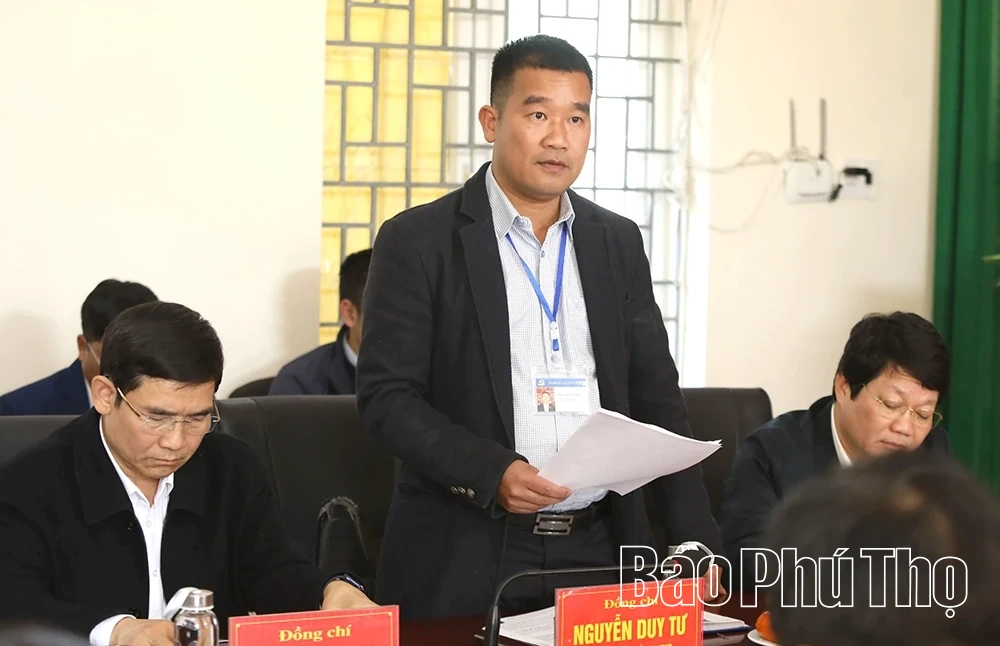 Bí thư Tỉnh ủy Phạm Đại Dương làm việc với các xã Tân Lạc, Toàn Thắng, Mường Bi, Mường Hoa, Vân Sơn