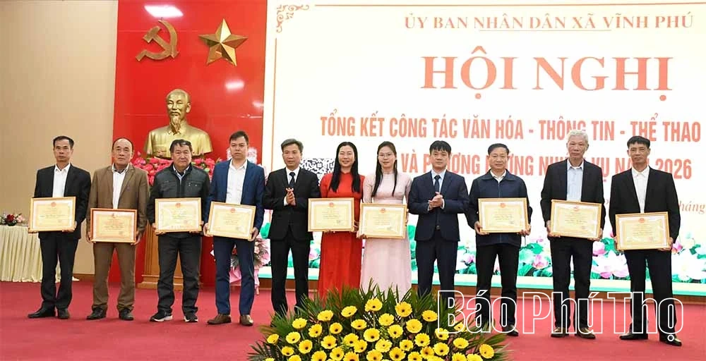 Xã Vĩnh Phú phát huy hiệu quả công tác văn hóa, thông tin, thể thao