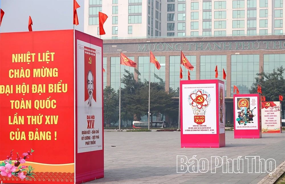 Rực rỡ cờ hoa chào mừng Đại hội đại biểu toàn quốc lần thứ XIV của Đảng