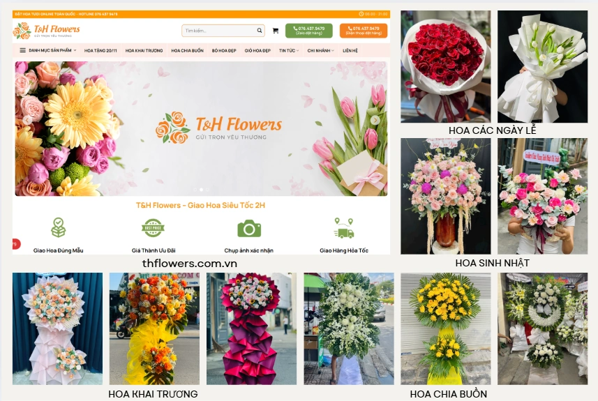 Cửa hàng hoa Phú Thọ T&H Flowers: Định nghĩa lại tiêu chuẩn hoa tươi cao cấp với giá thành hợp lý