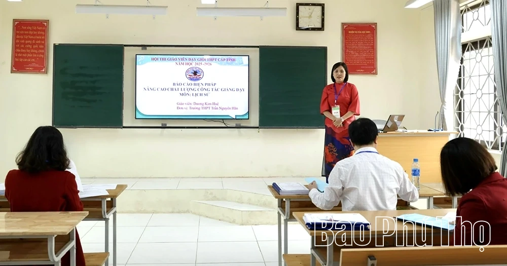 61 giáo viên khu vực Vĩnh Phúc tham gia Hội thi giáo viên dạy giỏi THPT cấp tỉnh