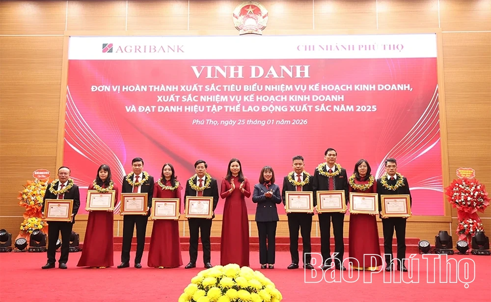Ngân hàng Agribank Chi nhánh Phú Thọ triển khai nhiệm vụ kinh doanh 2026