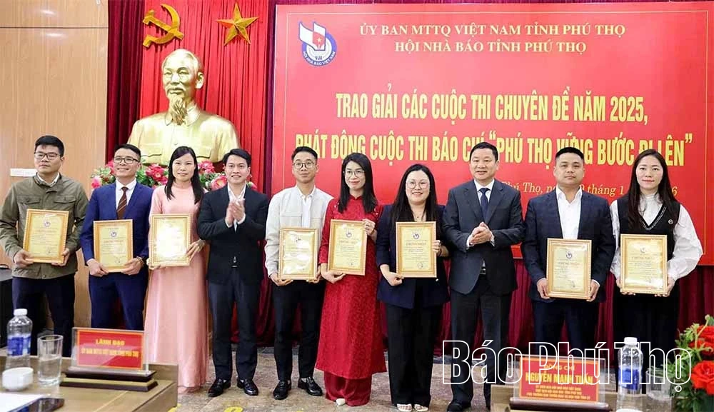 Trao 58 giải tại các cuộc thi báo chí chuyên đề năm 2025