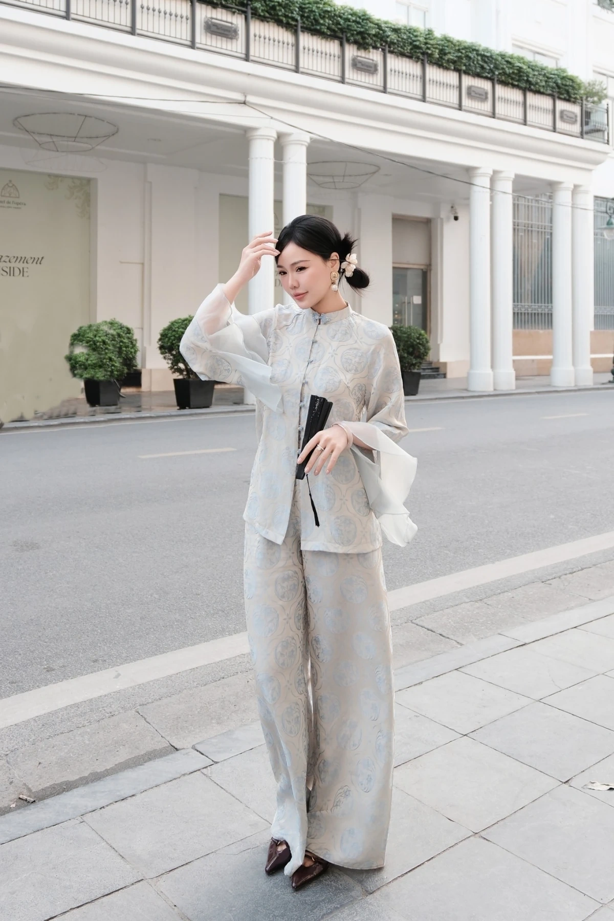 Áo bà ba thành mốt hot dịp Tết 2026