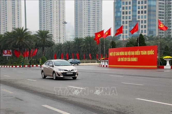 Đảm bảo an ninh trật tự, an toàn giao thông cho phiên khai mạc Đại hội XIV của Đảng