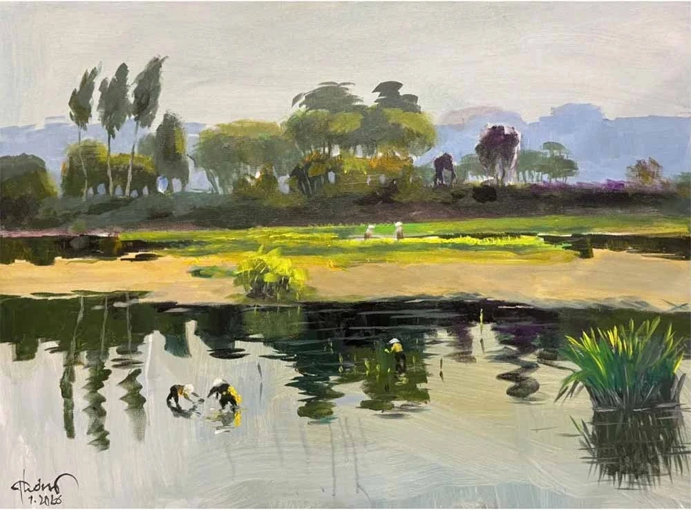 Sắc quê trong miền lắng đọng