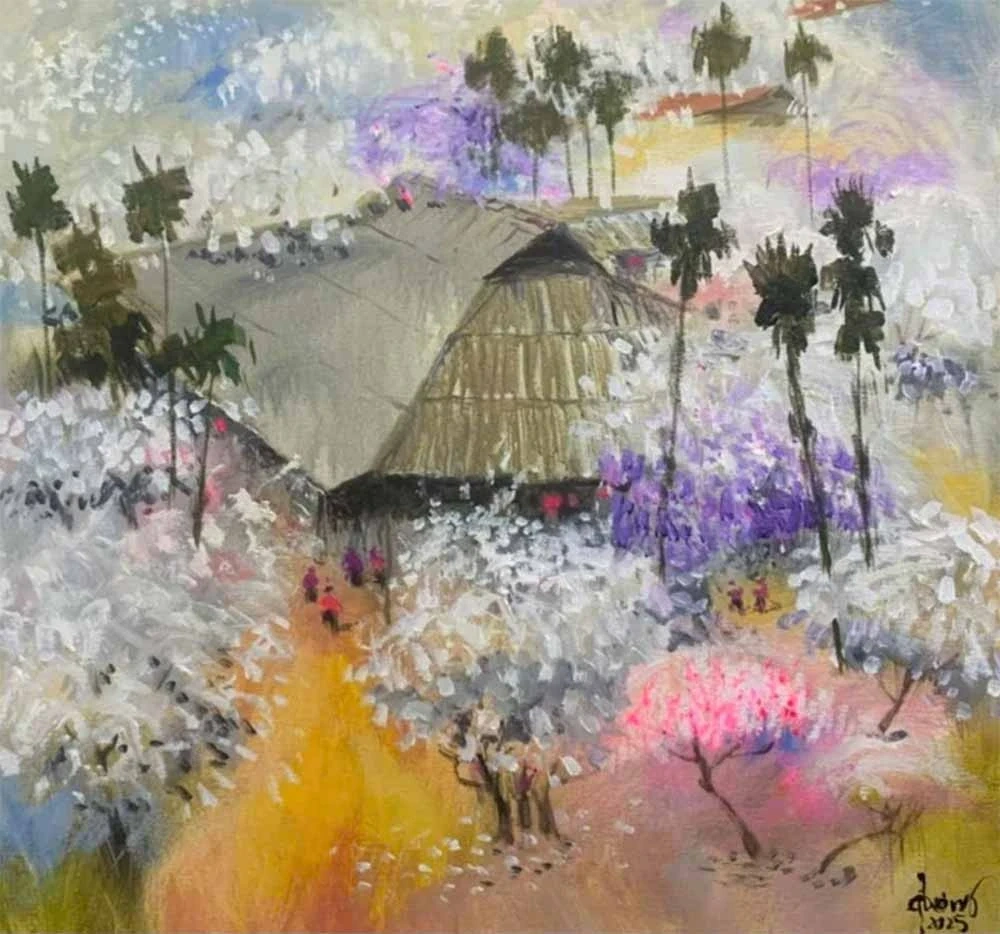 Sắc quê trong miền lắng đọng