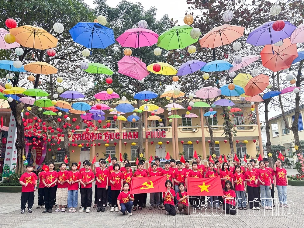 Trường học sôi nổi các hoạt động chào mừng Đại hội đại biểu toàn quốc lần thứ XIV của Đảng