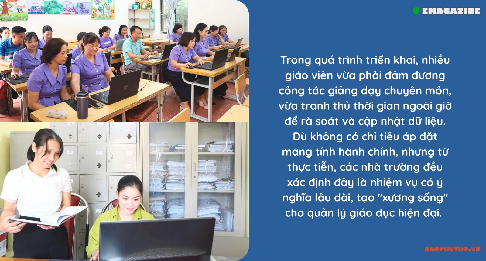 Giáo dục Phú Thọ bước vào thời kỳ số - Kỳ I: Xây dựng dữ liệu toàn ngành - Nỗ lực từ thực tiễn