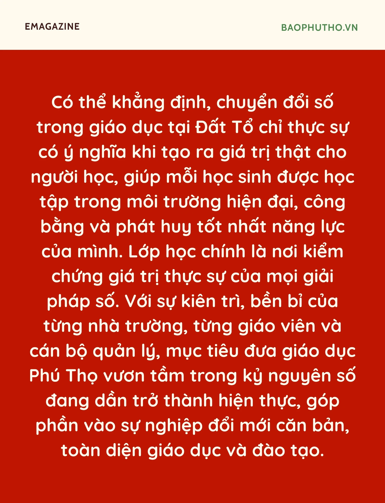 Giáo dục Phú Thọ bước vào thời kỳ số - Kỳ 3: Chuyển đổi số giáo dục - khi lớp học trở thành trung tâm