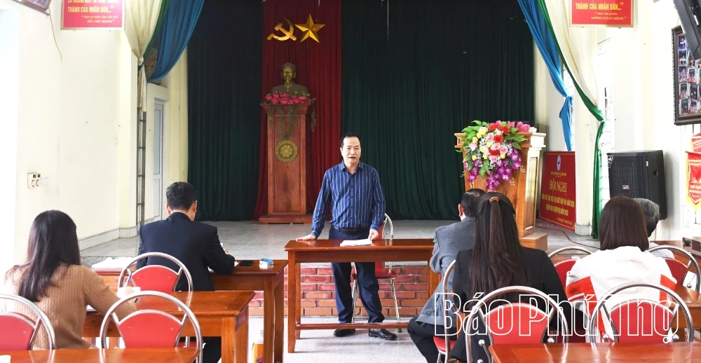 Xã Vĩnh Phú nâng cao hiệu quả công tác kiểm tra, giám sát