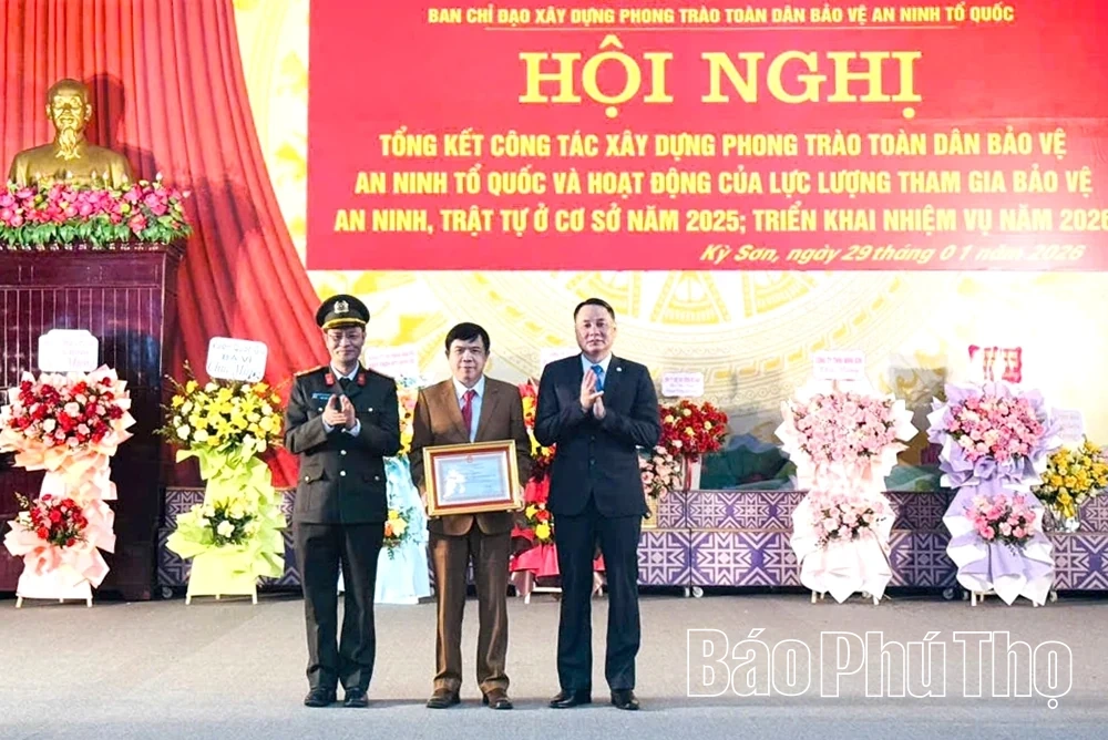 Phường Kỳ Sơn tổng kết phong trào Toàn dân bảo vệ an ninh Tổ quốc năm 2025