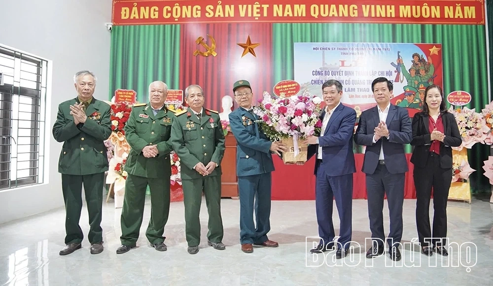 Thành lập Chi hội chiến sĩ thành cổ Quảng Trị năm 1972 xã Lâm Thao