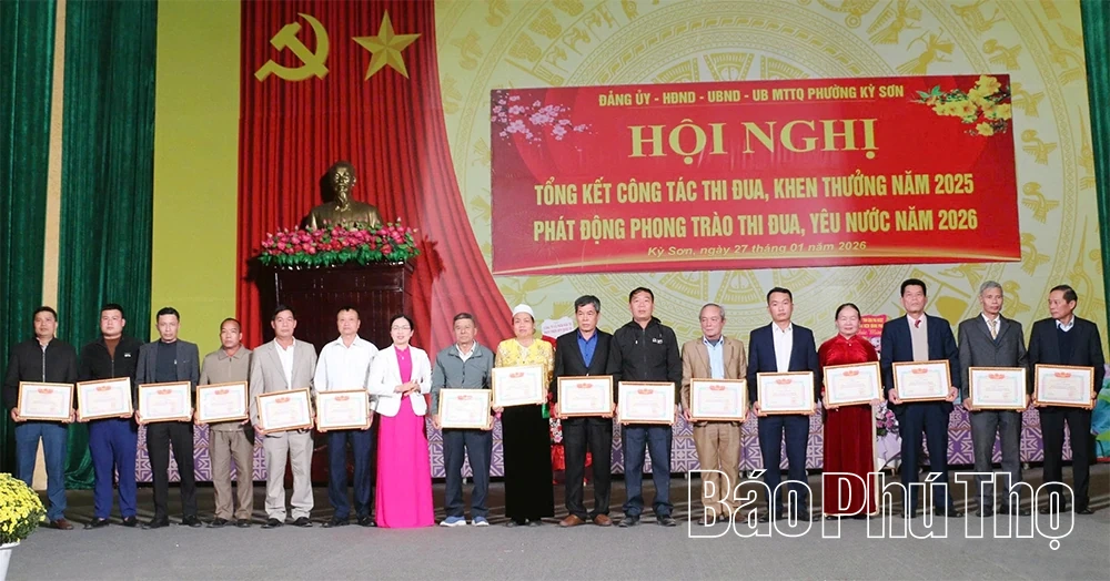 Phường Kỳ Sơn phát động phong trào thi đua, yêu nước năm 2026