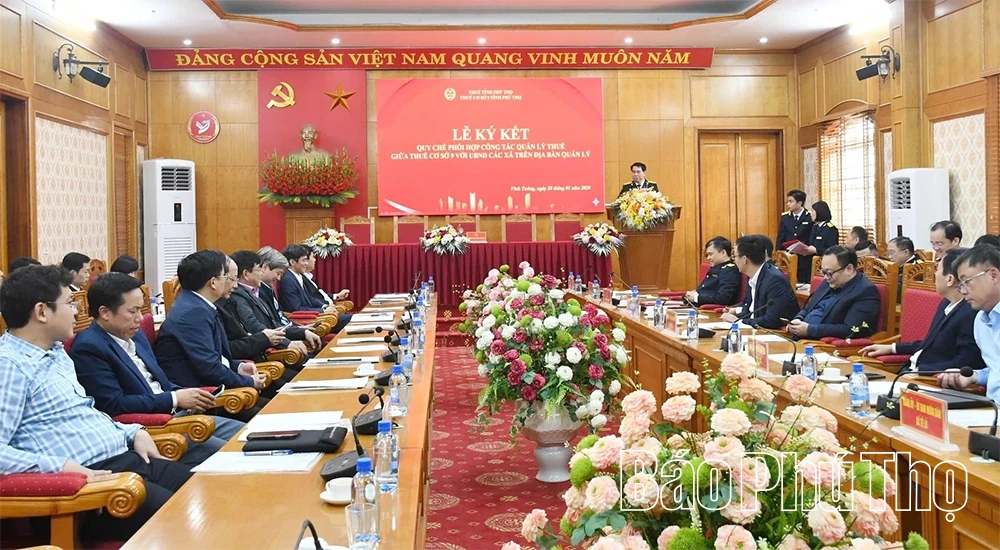 Thuế cơ sở 9 ký kết quy chế phối hợp công tác quản lý thuế