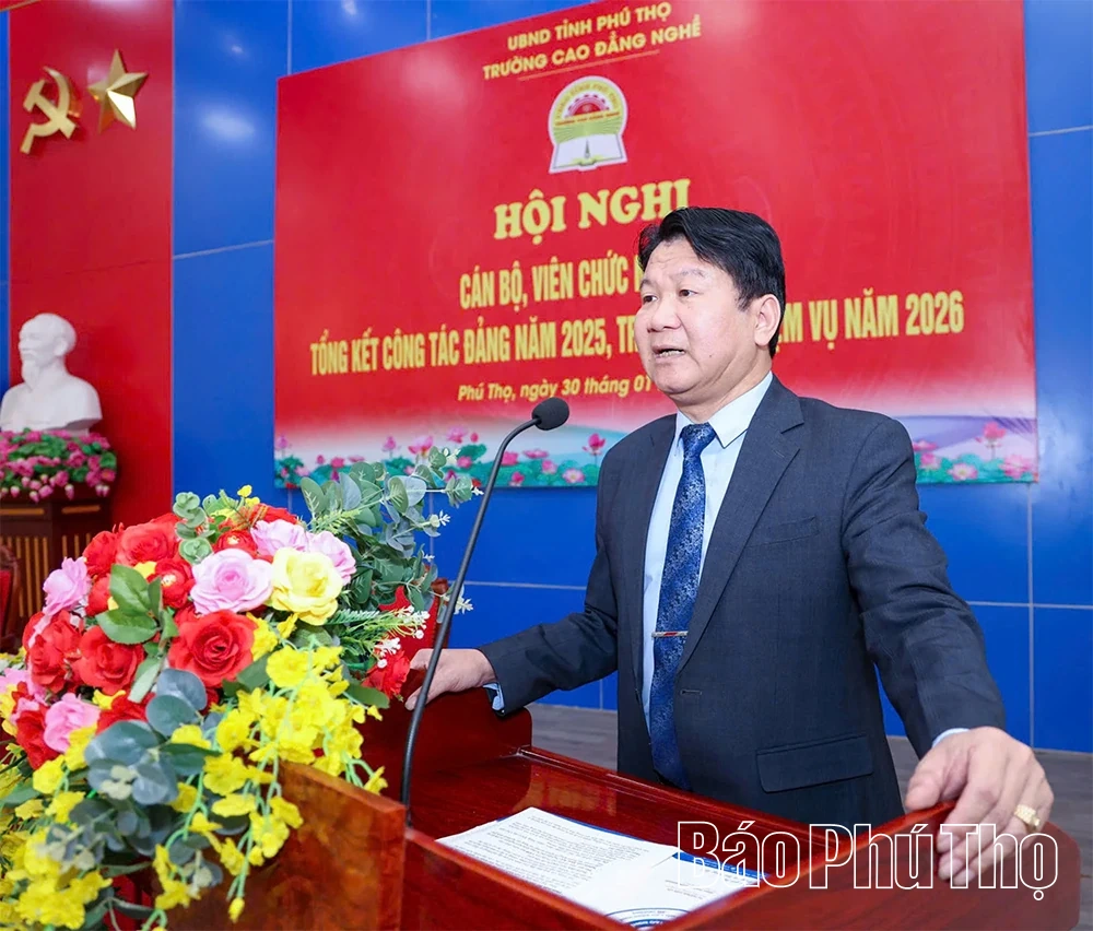 Trường Cao đẳng Nghề Phú Thọ triển khai nhiệm vụ năm 2026