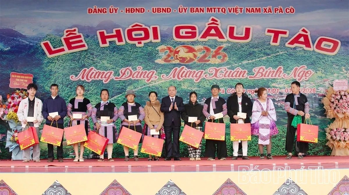 Opening of the 2026 Gau Tao Festival of the Mong People in Pa Co Commune