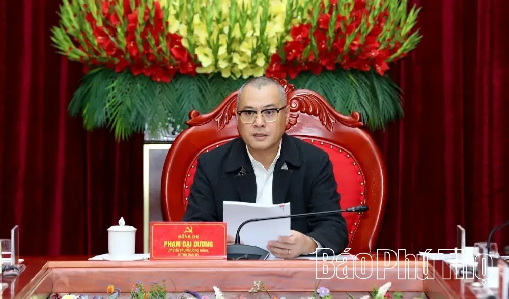 Provincial Party Standing Committee Discusses Socio-Economic Issues and Preparations for the 2026 Hung Kings Temple Festival