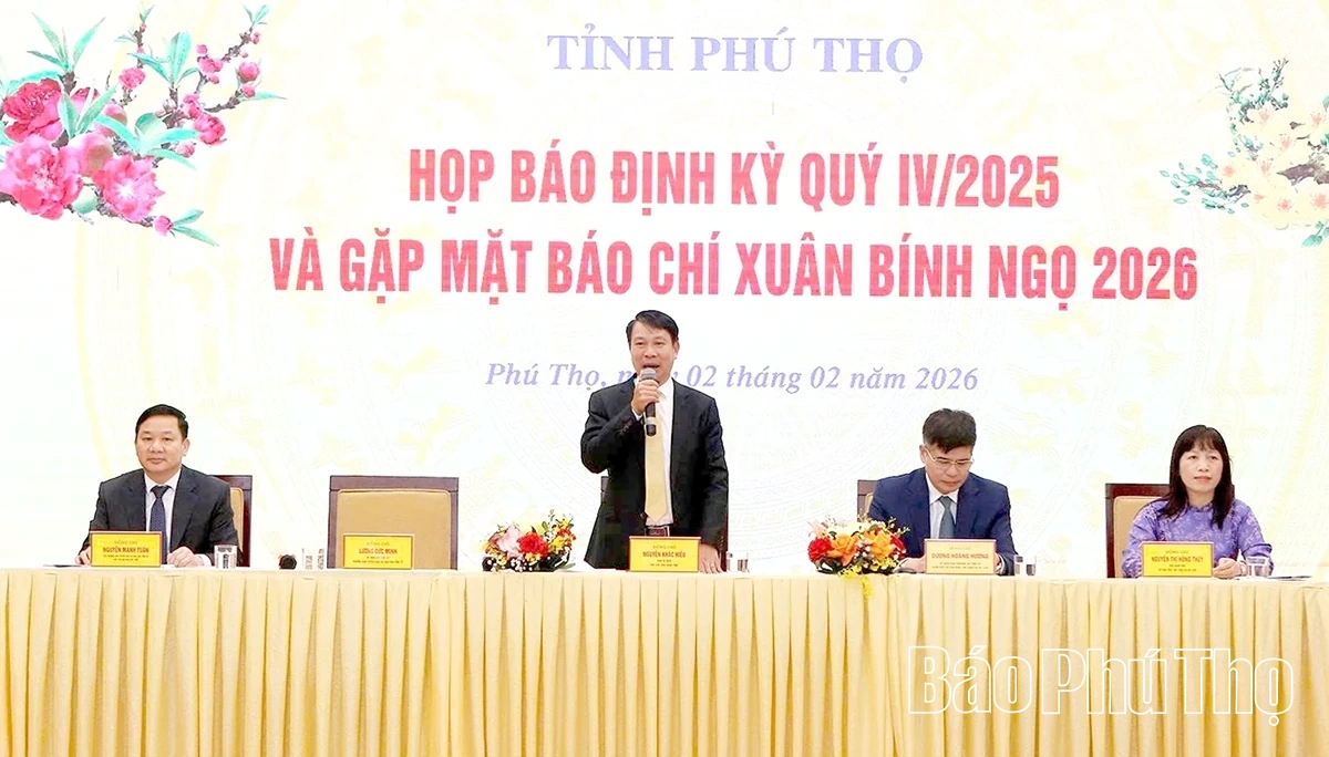 Phú Thọ gặp mặt báo chí đầu Xuân Bính Ngọ 2026