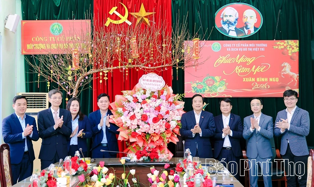 Phó Bí thư Tỉnh ủy Nguyễn Mạnh Sơn thăm, chúc Tết doanh nghiệp trên địa bàn tỉnh