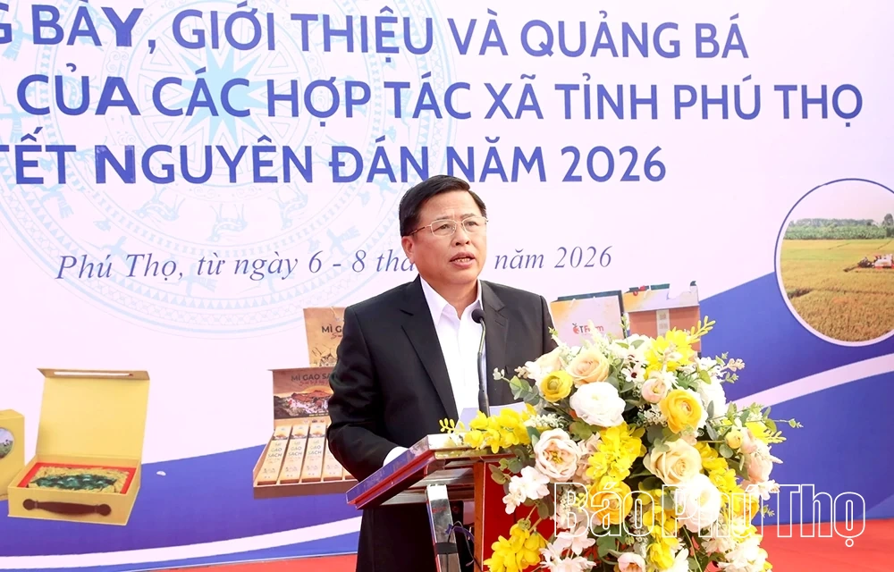 Khai mạc Tuần lễ trưng bày, giới thiệu và quảng bá sản phẩm tiêu biểu của các Hợp tác xã dịp Tết Nguyên đán 2026