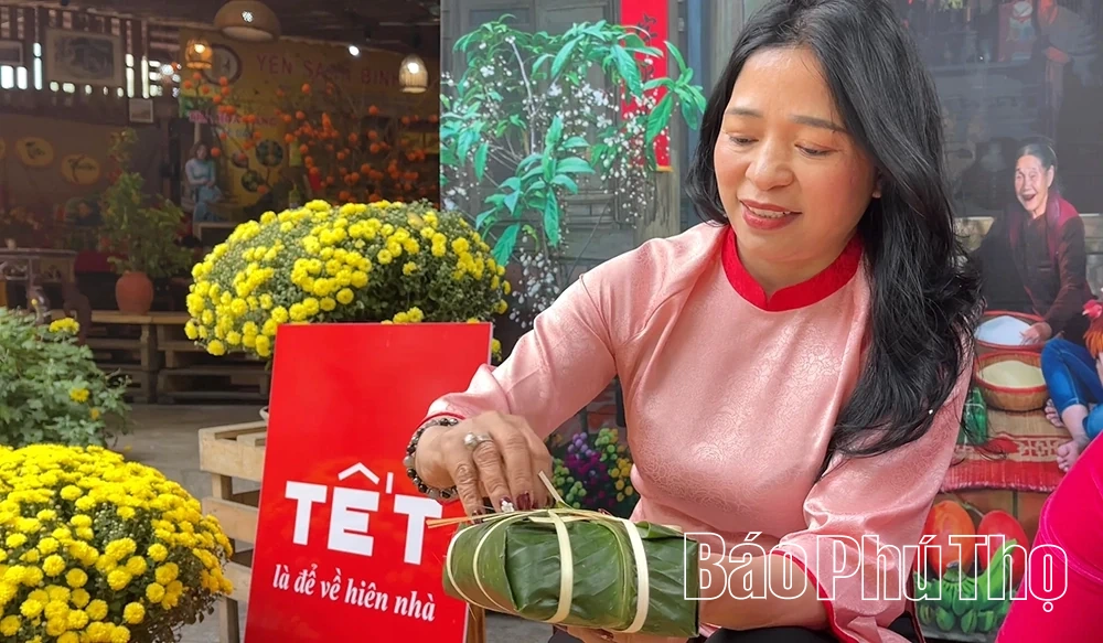 Xanh mướt hồn quê trong chiếc bánh chưng ngày Tết