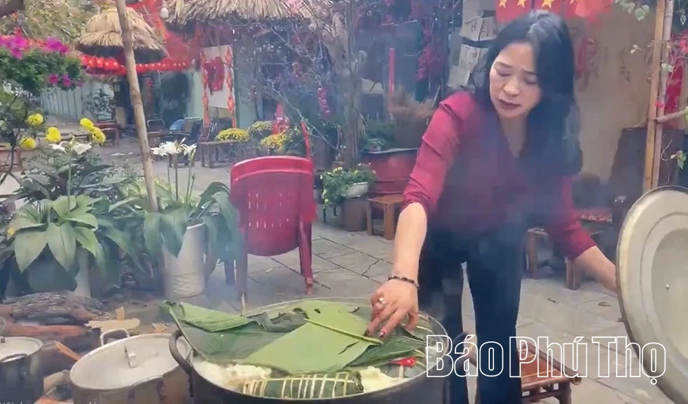 Xanh mướt hồn quê trong chiếc bánh chưng ngày Tết