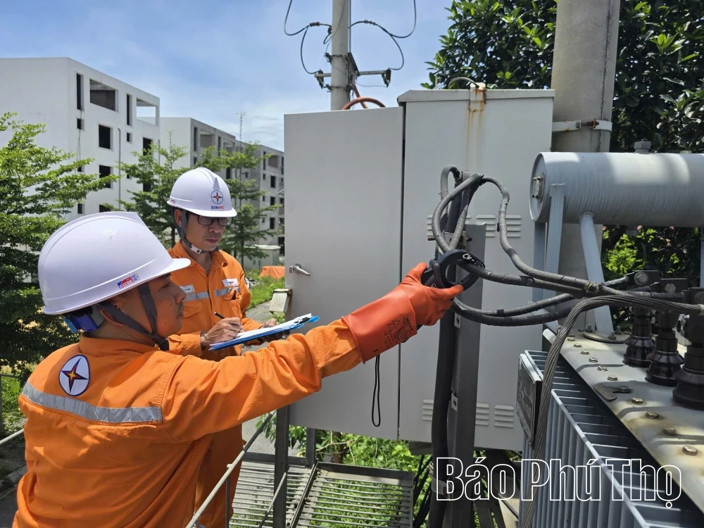 Đội Quản lý điện lực khu vực Cẩm Khê đảm bảo cấp điện dịp Tết Nguyên đán