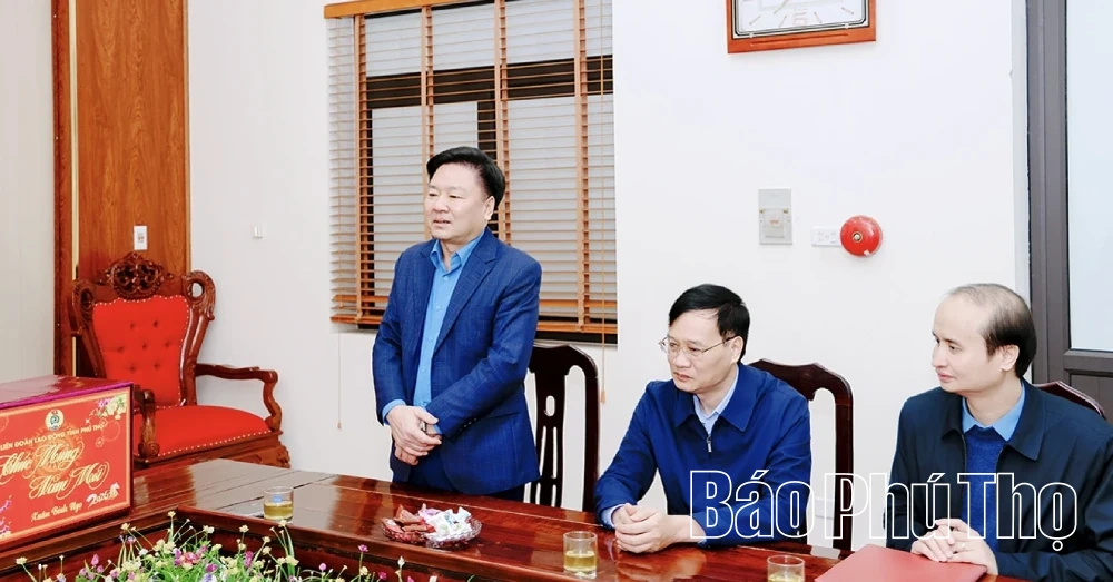 Liên đoàn Lao động tỉnh thăm, chúc Tết các cơ quan, đơn vị