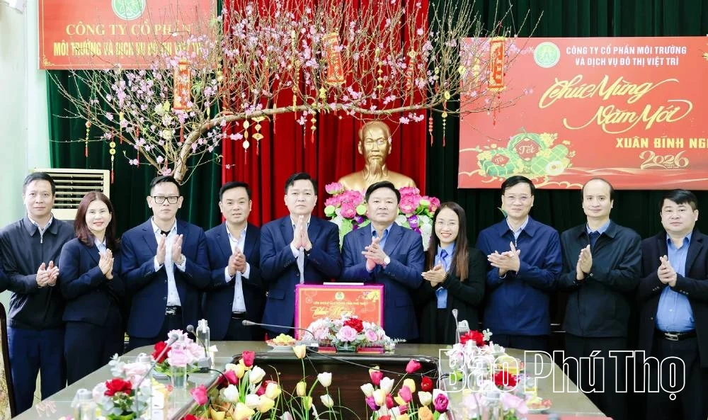 Liên đoàn Lao động tỉnh thăm, chúc Tết các cơ quan, đơn vị