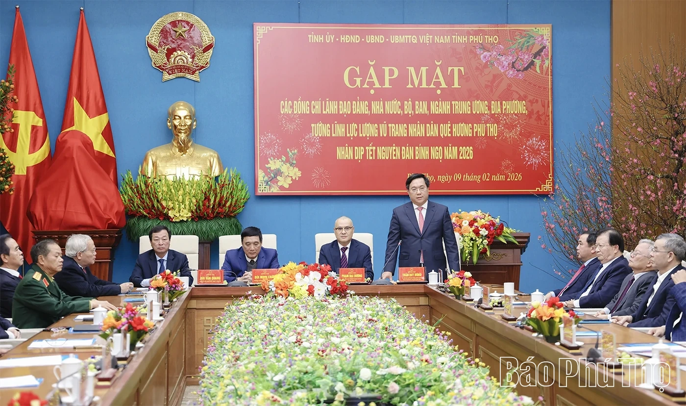 Gặp mặt các đồng chí lãnh đạo, nguyên lãnh đạo Đảng, Nhà nước và tướng lĩnh quê hương Phú Thọ nhân dịp Xuân Bính Ngọ