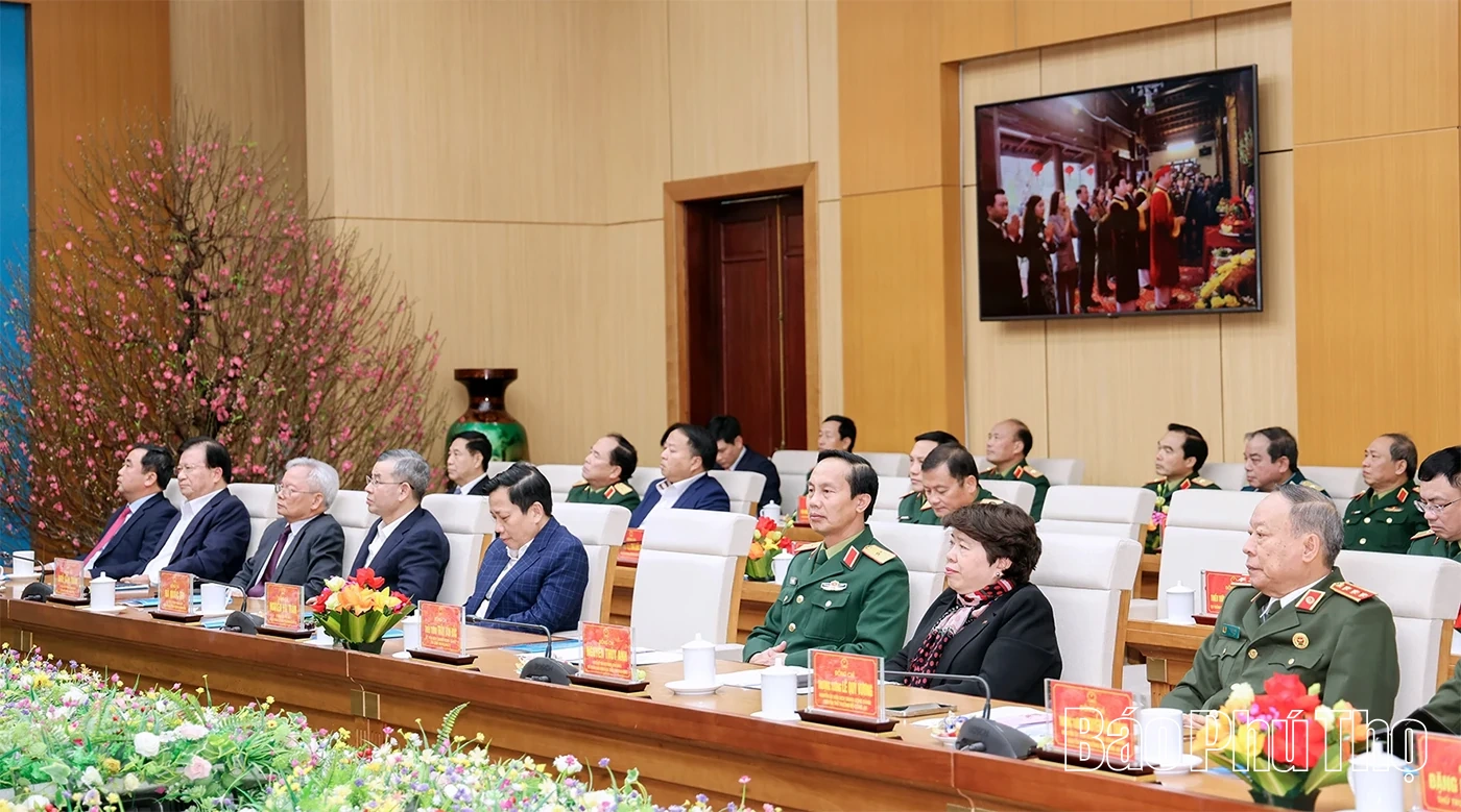 Gặp mặt các đồng chí lãnh đạo, nguyên lãnh đạo Đảng, Nhà nước và tướng lĩnh quê hương Phú Thọ nhân dịp Xuân Bính Ngọ