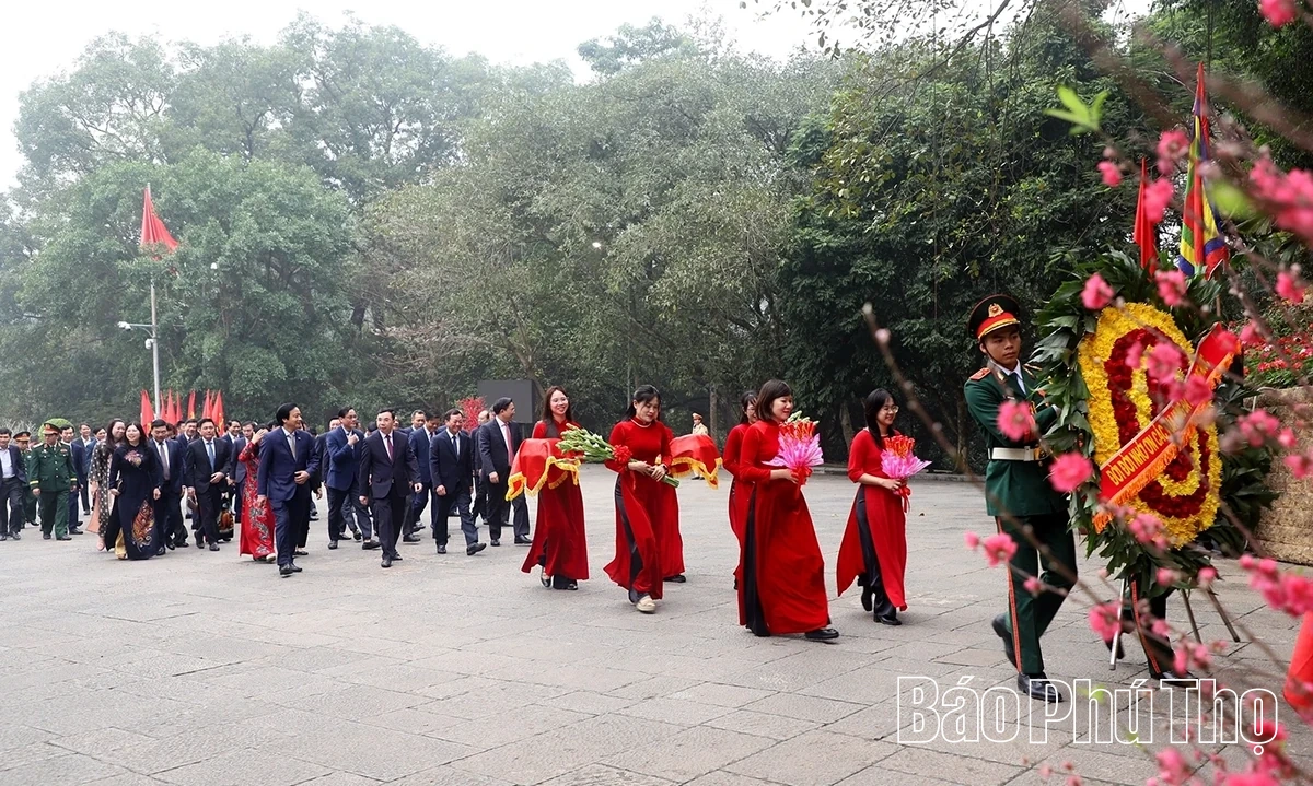 Dâng hương tưởng niệm, tri ân công đức các Vua Hùng trước thềm năm mới Bính Ngọ 2026