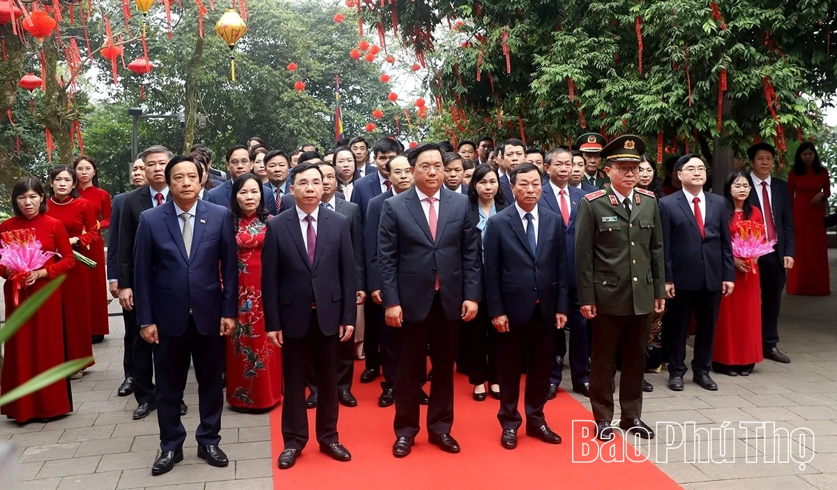 Dâng hương tưởng niệm, tri ân công đức các Vua Hùng trước thềm năm mới Bính Ngọ 2026