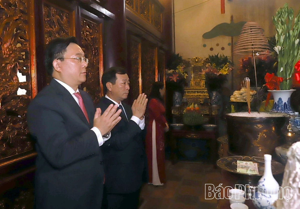 Dâng hương tưởng niệm, tri ân công đức các Vua Hùng trước thềm năm mới Bính Ngọ 2026