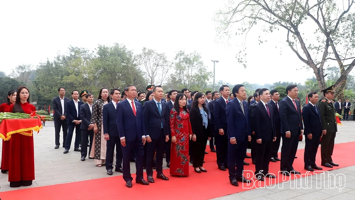 Dâng hương tưởng niệm, tri ân công đức các Vua Hùng trước thềm năm mới Bính Ngọ 2026