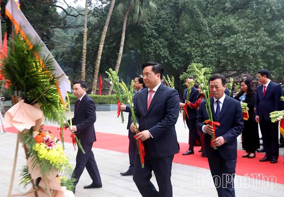 Dâng hương tưởng niệm, tri ân công đức các Vua Hùng trước thềm năm mới Bính Ngọ 2026