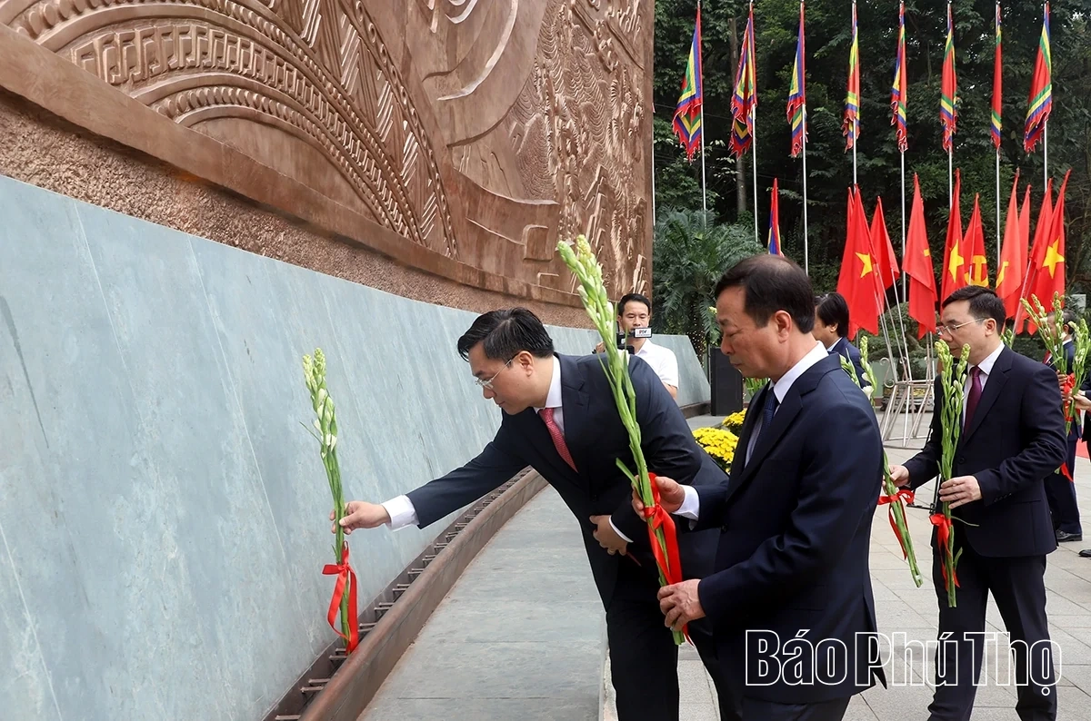 Dâng hương tưởng niệm, tri ân công đức các Vua Hùng trước thềm năm mới Bính Ngọ 2026