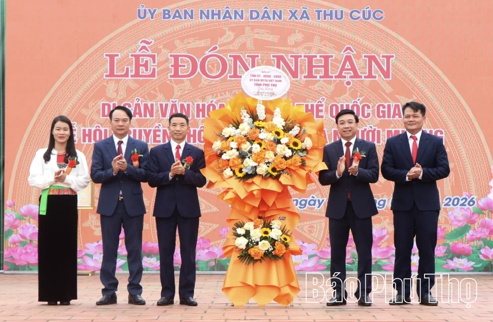 Đón nhận Di sản văn hóa phi vật thể quốc gia Lễ hội Tết Doi của người Mường xã Thu Cúc