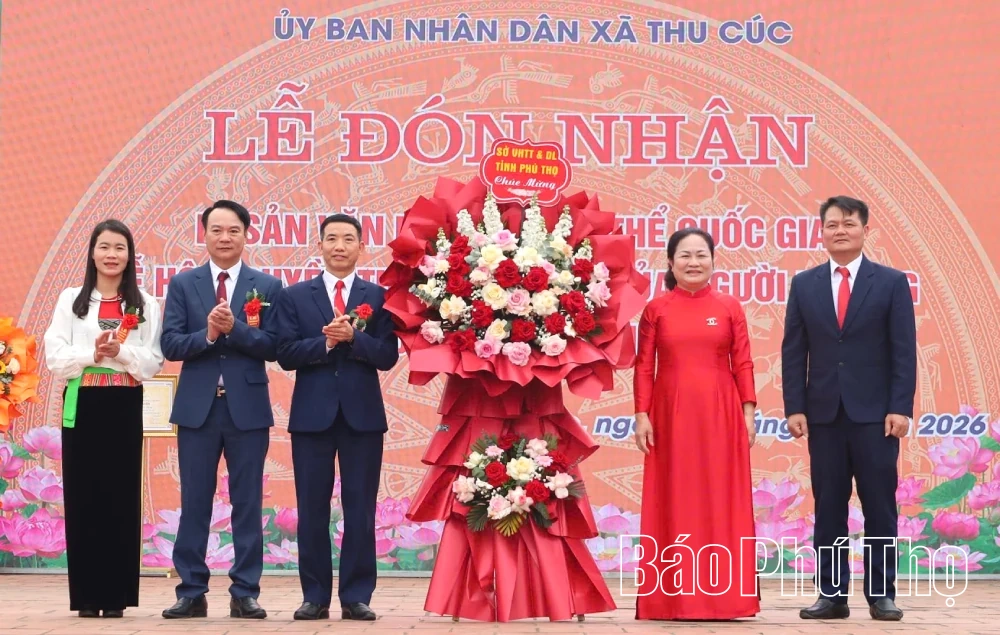 Đón nhận Di sản văn hóa phi vật thể quốc gia Lễ hội Tết Doi của người Mường xã Thu Cúc