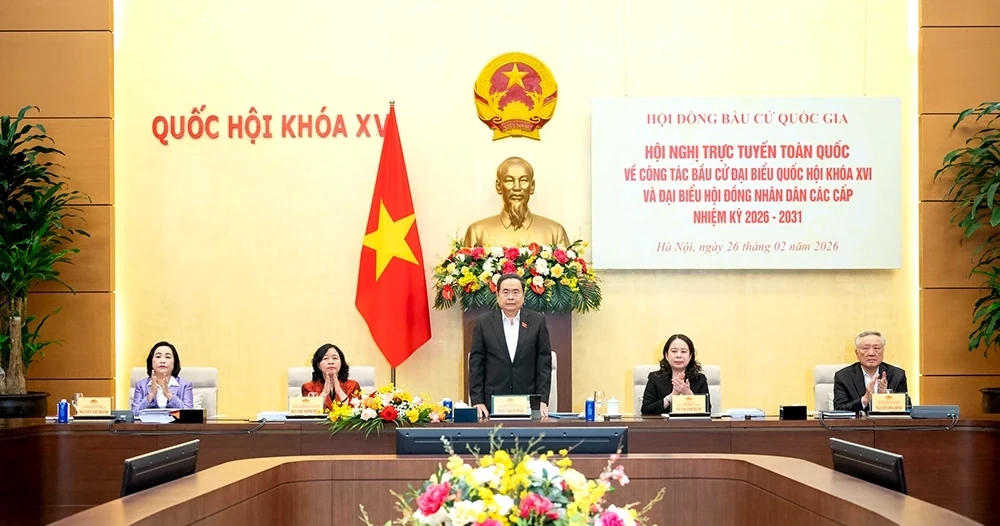 Hội nghị trực tuyến toàn quốc triển khai công tác bầu cử đại biểu Quốc hội và HĐND các cấp