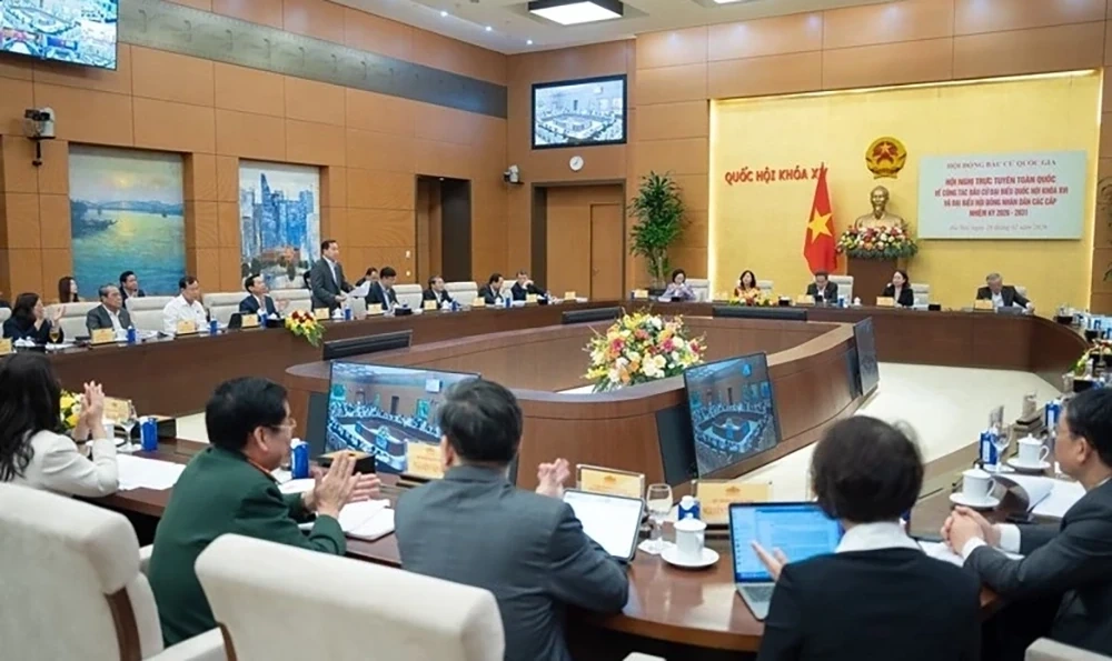 Hội nghị trực tuyến toàn quốc triển khai công tác bầu cử đại biểu Quốc hội và HĐND các cấp