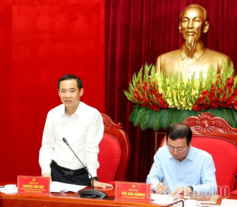 Công bố quyết định kiểm tra, giám sát của Bộ Chính trị, Ban Bí thư đối với Ban Thường vụ Tỉnh ủy Phú Thọ