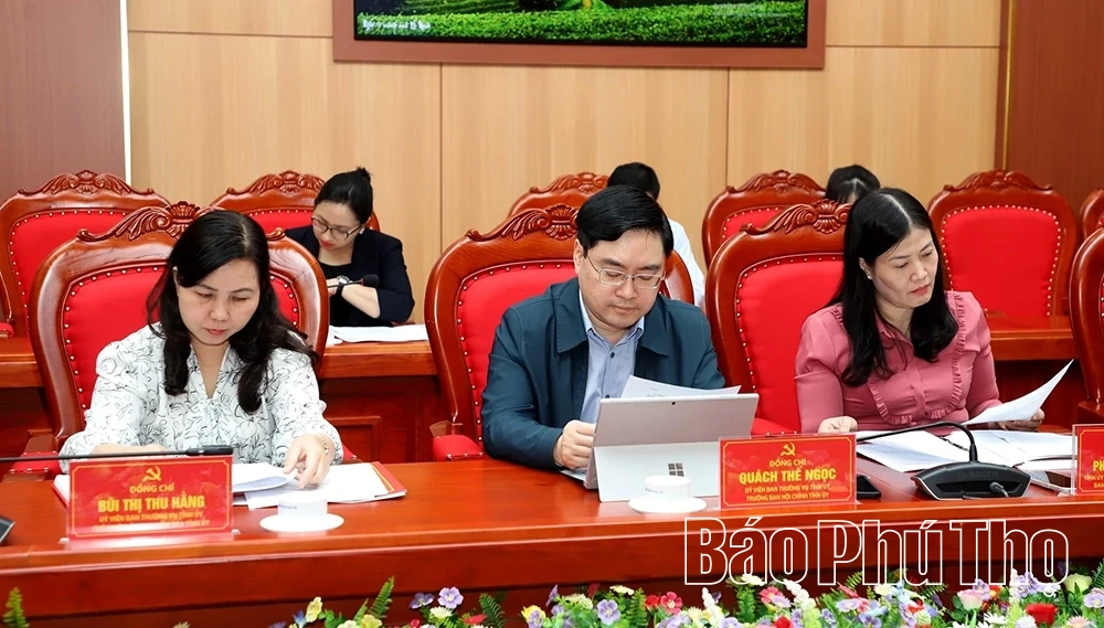 Công bố quyết định kiểm tra, giám sát của Bộ Chính trị, Ban Bí thư đối với Ban Thường vụ Tỉnh ủy Phú Thọ