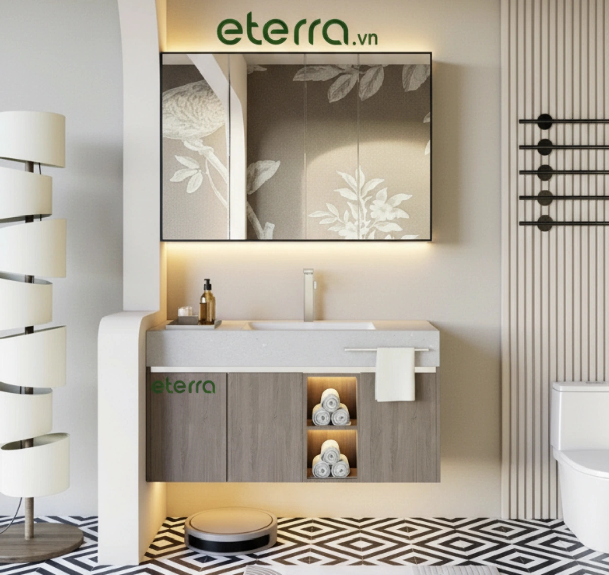 Tủ lavabo Eterra - Điểm nhấn tinh tế cho phòng tắm sang trọng