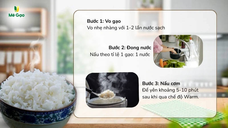 Bí Quyết Nấu Cơm Gạo ST25 Dẻo Thơm Như Nhà Hàng 5 Sao