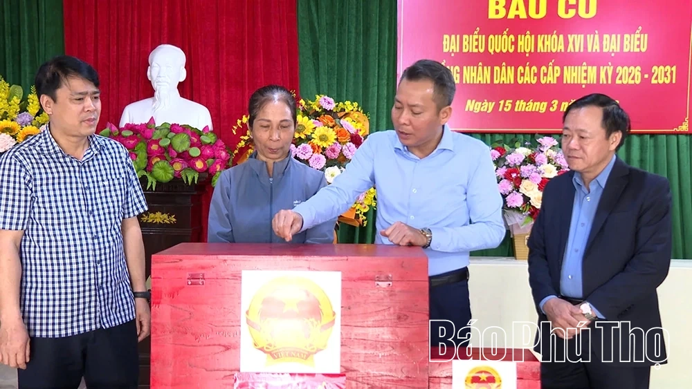 Kiểm tra công tác chuẩn bị bầu cử tại các xã Hiền Quan, Tu Vũ