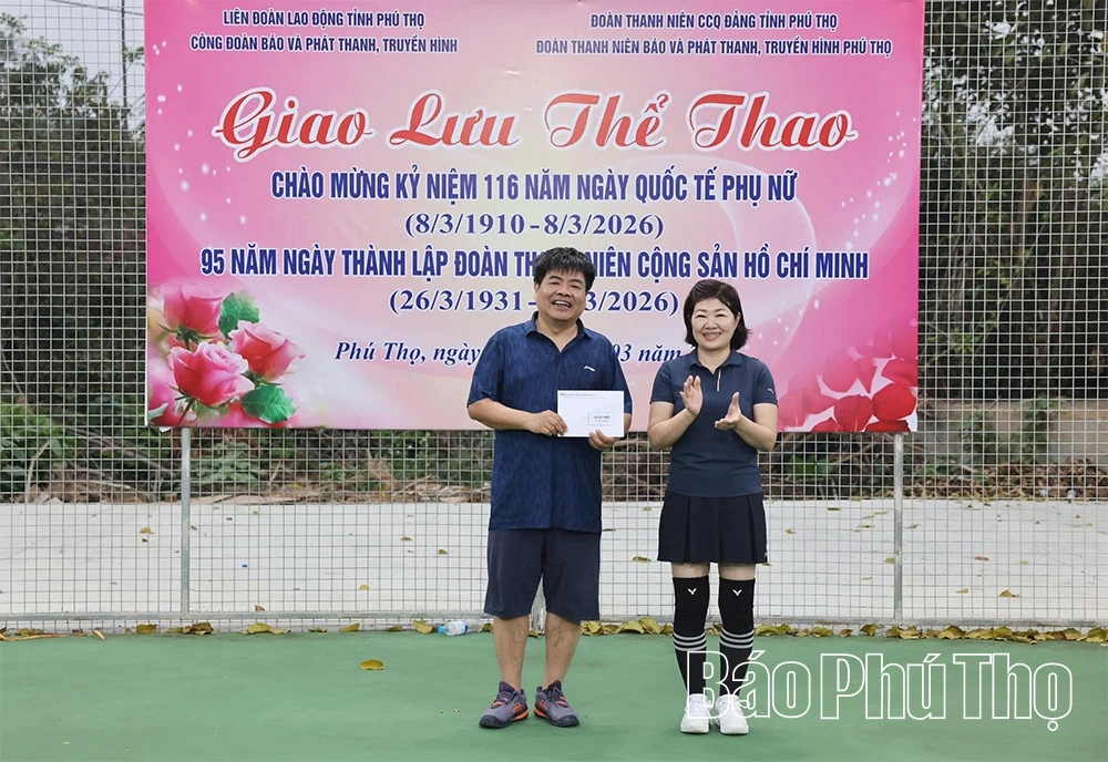Giao lưu thể thao chào mừng kỷ niệm Ngày Quốc tế Phụ nữ 8/3 và Ngày thành lập Đoàn 26/3