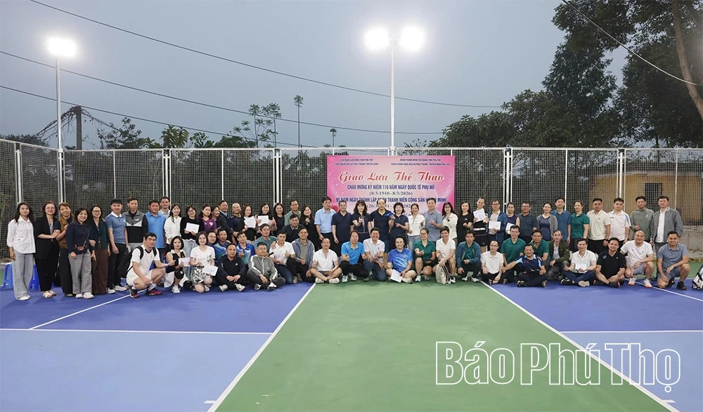 Giao lưu thể thao chào mừng kỷ niệm Ngày Quốc tế Phụ nữ 8/3 và Ngày thành lập Đoàn 26/3